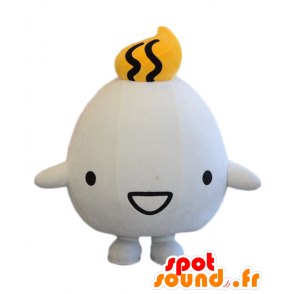 Mascot Myuu-kun, hvit mann og rund, fyldig og søt - MASFR25276 - Yuru-Chara japanske Mascots