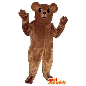 Brown mascote urso, customizável - MASFR006754 - mascote do urso