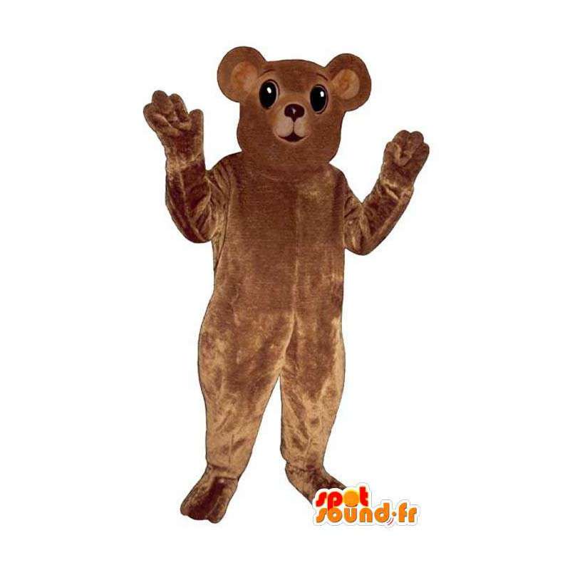 Brown mascote urso, customizável - MASFR006754 - mascote do urso