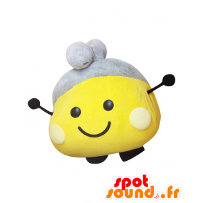 Chobin-kun mascot, yellow and gray man, smiling bee - MASFR25281 - Yuru-Chara Japanese mascots