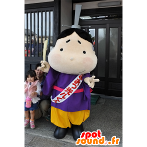 Homem asiático Mascot Otsuhikaru-Kun no vestido colorido - MASFR25286 - Yuru-Chara Mascotes japoneses