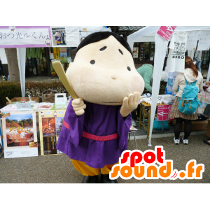 Mascot Otsuhikaru-Kun, Asian man in colorful clothes - MASFR25286 - Yuru-Chara Japanese mascots