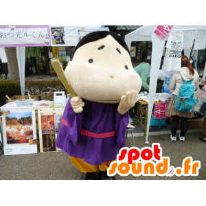 Mascot Otsuhikaru-Kun asiatisk mann i fargerike kjole - MASFR25286 - Yuru-Chara japanske Mascots