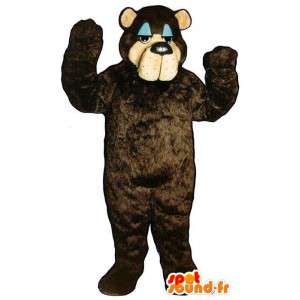 Mascot gran oso pardo oscuro, personalizable - MASFR006756 - Oso mascota