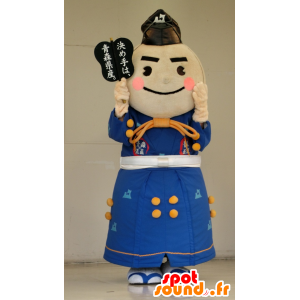 Hombre asiático mascota japonesa en traje tradicional - MASFR25290 - Yuru-Chara mascotas japonesas