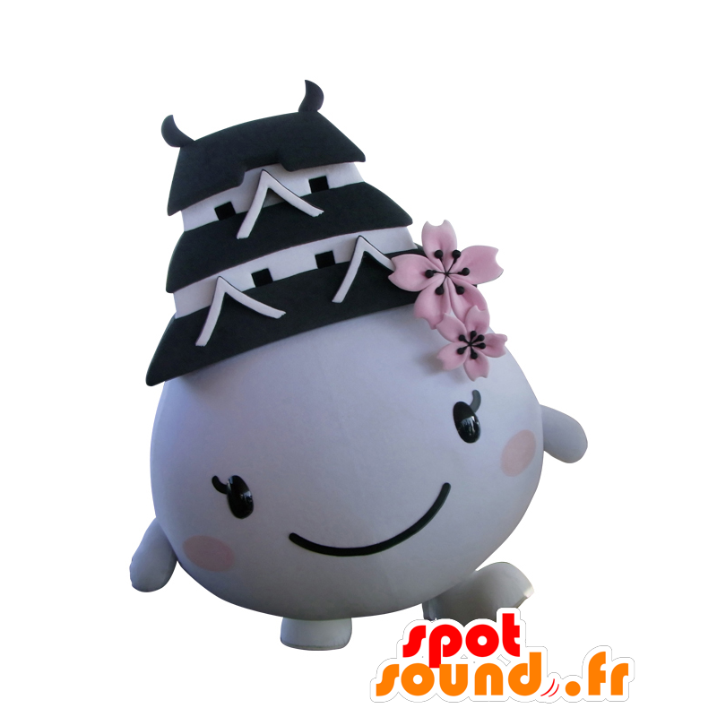 Mascotte Shiromaru Hime, uovo, gigante bianco perla - MASFR25296 - Yuru-Chara mascotte giapponese