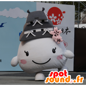 Mascot Shiromaru Hime, kananmuna, jättiläinen valkoinen helmi - MASFR25296 - Mascottes Yuru-Chara Japonaises