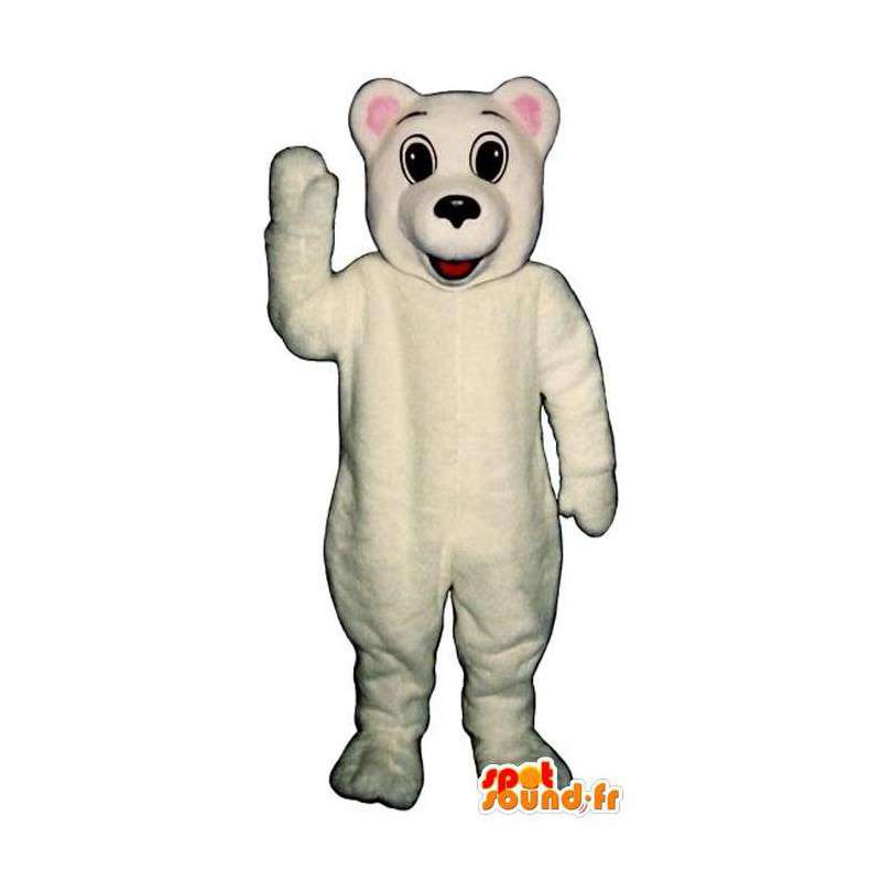 Isbjørn maskot. Bamse kostume - Spotsound maskot kostume