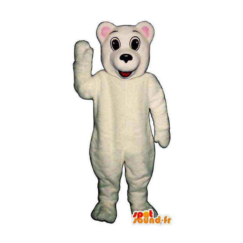 Mascota del oso polar. Traje de Teddy - MASFR006758 - Oso mascota