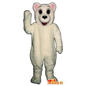 Eisbär-Maskottchen. Kostüm Teddy - MASFR006758 - Bär Maskottchen