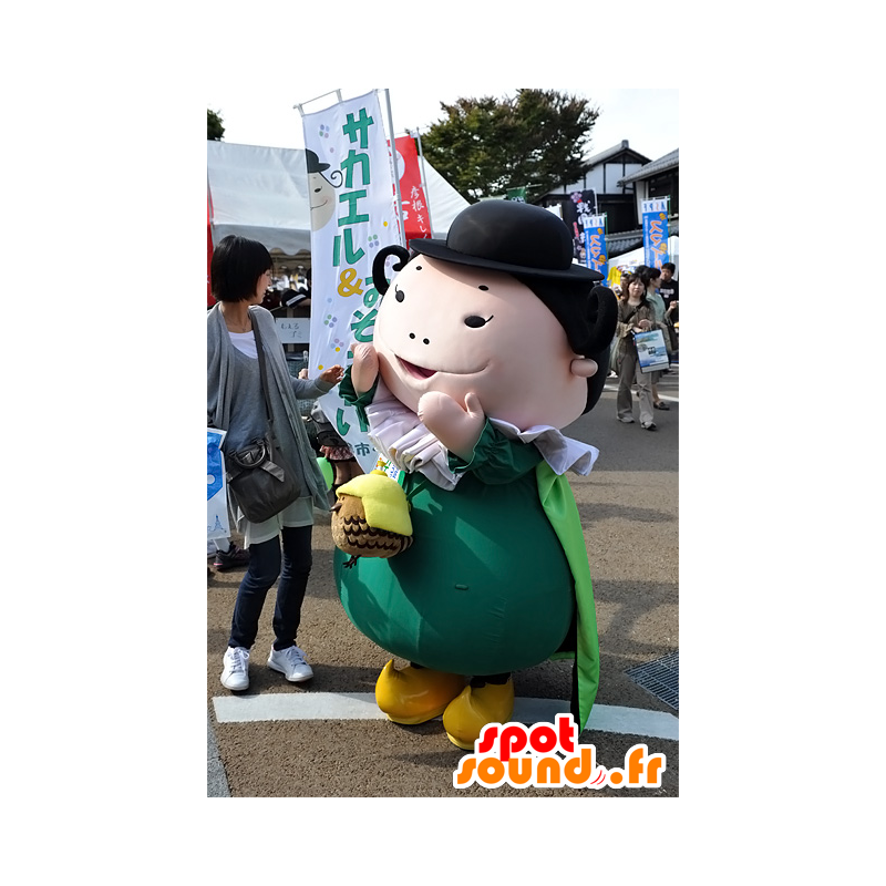 Sakaeru mascot, plump man with a bowler hat - MASFR25297 - Yuru-Chara Japanese mascots