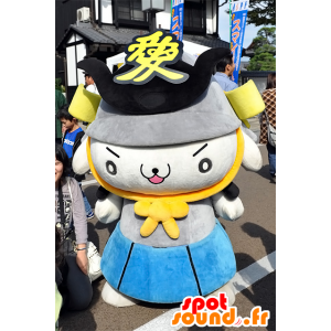 Kane-Tan cane mascotte vestita come Samurai Warrior - MASFR25298 - Yuru-Chara mascotte giapponese