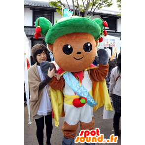Mascot Man Cry kongen spøkefugl med epler - MASFR25303 - Yuru-Chara japanske Mascots