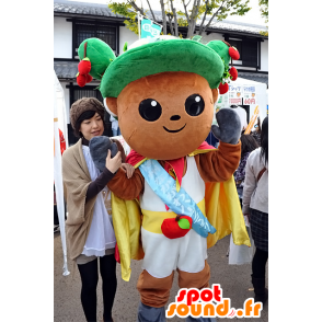 Mascot Man Cry rei bobo da corte com maçãs - MASFR25303 - Yuru-Chara Mascotes japoneses