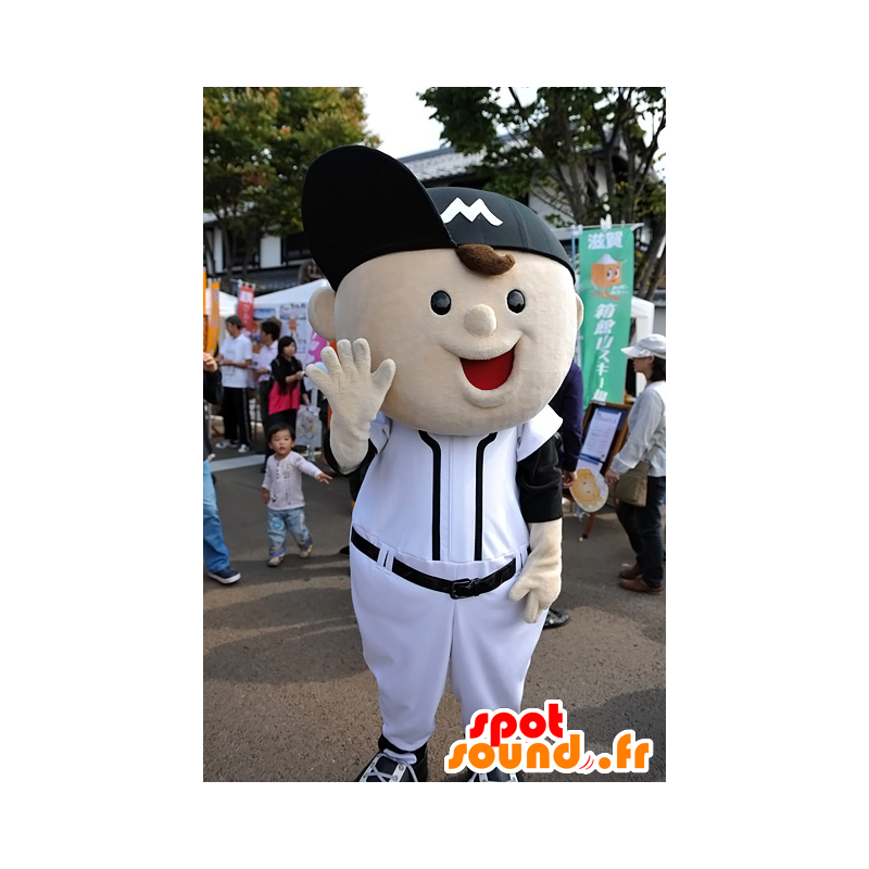 Mascotte de garçon très rigolo, en tenue de baseball - MASFR25304 - Mascottes Yuru-Chara Japonaises