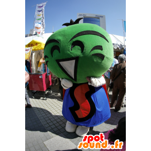 Mascot Sudachi-Kun, green man, very expressive - MASFR25309 - Yuru-Chara Japanese mascots
