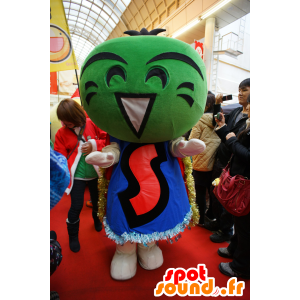 Mascot Sudachi-Kun, hombre verde, muy expresivo - MASFR25309 - Yuru-Chara mascotas japonesas