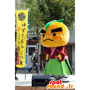 Mascot Takino-Michi, naranja, clementina, que tuvo lugar en Asia - MASFR25313 - Yuru-Chara mascotas japonesas