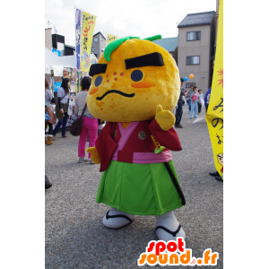 Mascot Takino-Michi, naranja, clementina, que tuvo lugar en Asia - MASFR25313 - Yuru-Chara mascotas japonesas