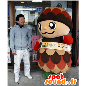 Mascot Bokkurin, omena tricolor jättiläinen mänty - MASFR25318 - Mascottes Yuru-Chara Japonaises