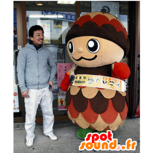 Maskot Bokkurin, jablko trikolóra obří borovice - MASFR25318 - Yuru-Chara japonské Maskoti