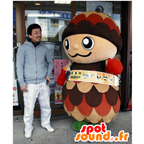 Mascot Bokkurin, maçã tricolor gigante pinho - MASFR25318 - Yuru-Chara Mascotes japoneses