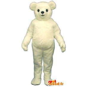 Mascotte d’ours blanc, personnalisable - MASFR006764 - Mascotte d'ours