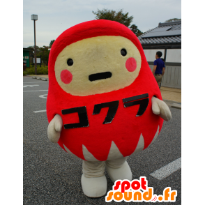 Dharma-chan mascote, homem vermelho e branco, todo - MASFR25333 - Yuru-Chara Mascotes japoneses