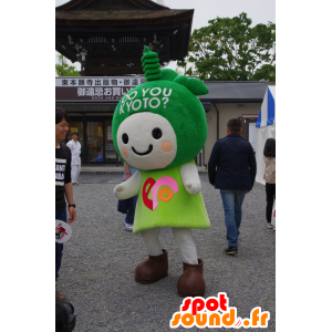 Eco-chan maskot, gör du Kyoto? Söt och leende - Spotsound maskot