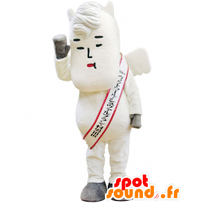 Mascot Murao III, white winged horse, original - MASFR25337 - Yuru-Chara Japanese mascots