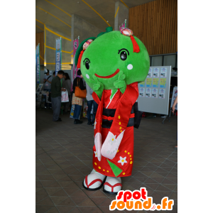 Mascot Nii Hime-chan, melon, green Asian fruit - MASFR25338 - Yuru-Chara Japanese mascots