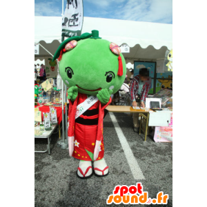 Mascot Nii Hime-chan, melón, fruta verde de Asia - MASFR25338 - Yuru-Chara mascotas japonesas