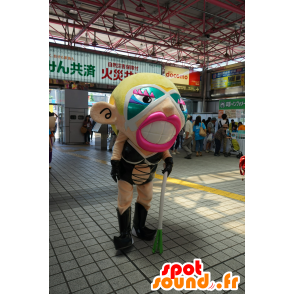 Mascot Makea Zonesu, nainen piti SM - MASFR25340 - Mascottes Yuru-Chara Japonaises