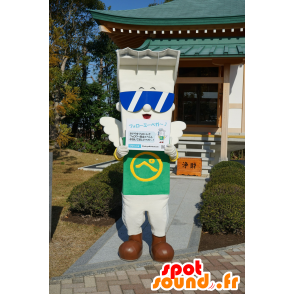 Mascotte alato, bianco, con occhiali da sole - MASFR25345 - Yuru-Chara mascotte giapponese
