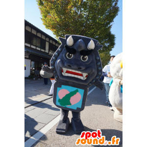 Mascot Gin-san diabo touro telha com chifres - MASFR25346 - Yuru-Chara Mascotes japoneses
