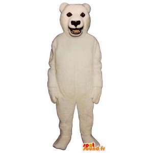 Maskotti realistinen jääkarhu - kaikenkokoiset - MASFR006767 - Bear Mascot