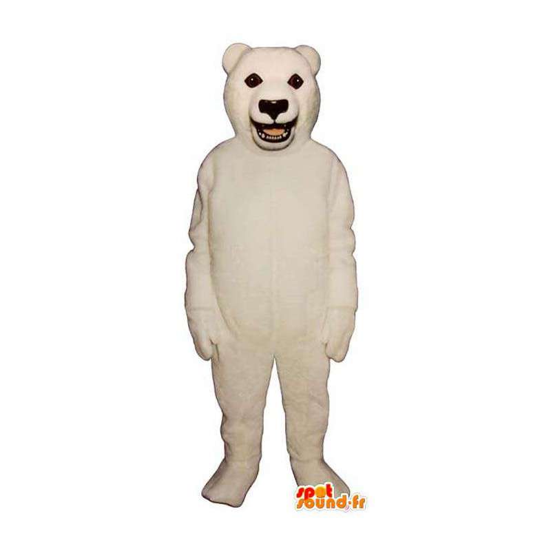 Mascotte d'ours blanc très réaliste - Toutes tailles - MASFR006767 - Mascotte d'ours
