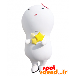 Mascot Kiiboh, hvit snømann maskot, pære - MASFR25349 - Yuru-Chara japanske Mascots
