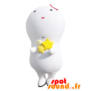 Mascotte de Kiiboh, mascotte blanche de bonhomme, d'ampoule - MASFR25349 - Mascottes Yuru-Chara Japonaises