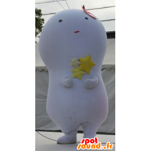 Mascot Kiiboh, valkoinen lumiukko maskotti, lamppu - MASFR25349 - Mascottes Yuru-Chara Japonaises