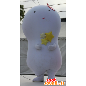 Kiiboh Maskottchen, weiße Schneemann-Maskottchen, Leuchtmittel - MASFR25349 - Yuru-Chara japanischen Maskottchen