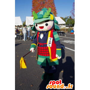 Mascot Samurai kriger i tradisjonell fargerik kjole - MASFR25352 - Yuru-Chara japanske Mascots