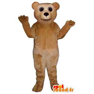Beige de peluche mascota de oso. Traje Pooh - MASFR006768 - Oso mascota