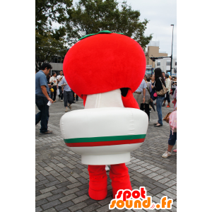 Tomate rojo de la mascota, gigante, en un tazón - MASFR25354 - Yuru-Chara mascotas japonesas