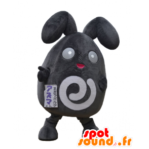 Mascotte d'Azuma, gros lapin gris et blanc, très mignon - MASFR25369 - Mascottes Yuru-Chara Japonaises