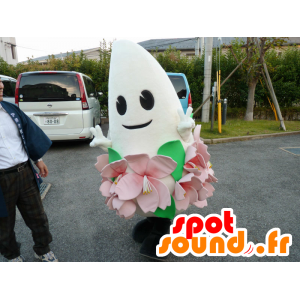 Ina-Chan maskot vit man, droppformad - Spotsound maskot