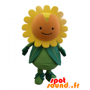 Nakamaro-chan mascotte, giallo e verde girasole - MASFR25378 - Yuru-Chara mascotte giapponese