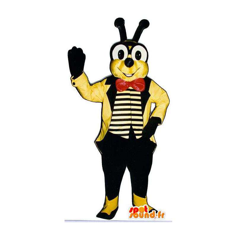 Bee Mascot drakt med briller - MASFR006772 - Bee Mascot