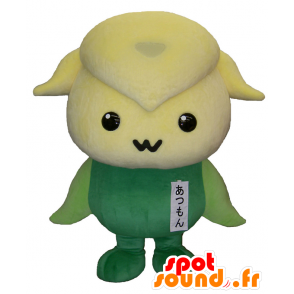 Mascot Atsumon, żółty i zielony owce, czerwoną szatę - MASFR25380 - Yuru-Chara japońskie Maskotki