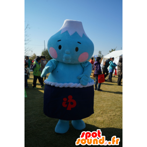 Mascot karakter blå, blå og hvit sumo - MASFR25397 - Yuru-Chara japanske Mascots